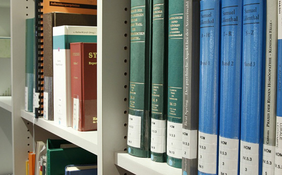 a desk of a research student