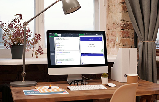 LaTeX software on a computer