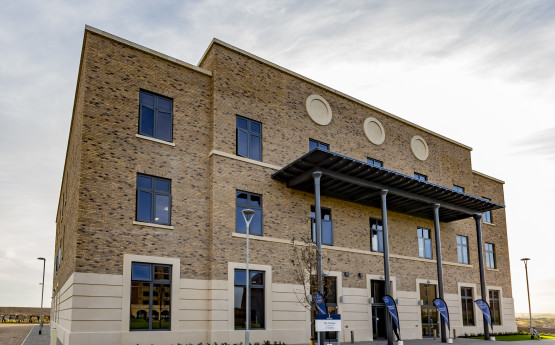 The College Academic Building, front