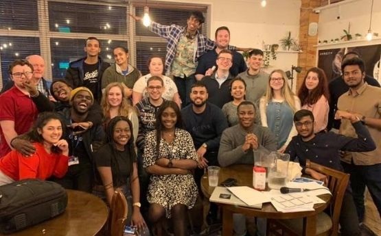 Reps enjoying a social at the Students' Union bar