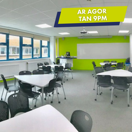A seminar room for student study in Keir Hardie building, singleton campus