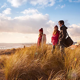 Students on Crymlyn Burrows, Bay Campus