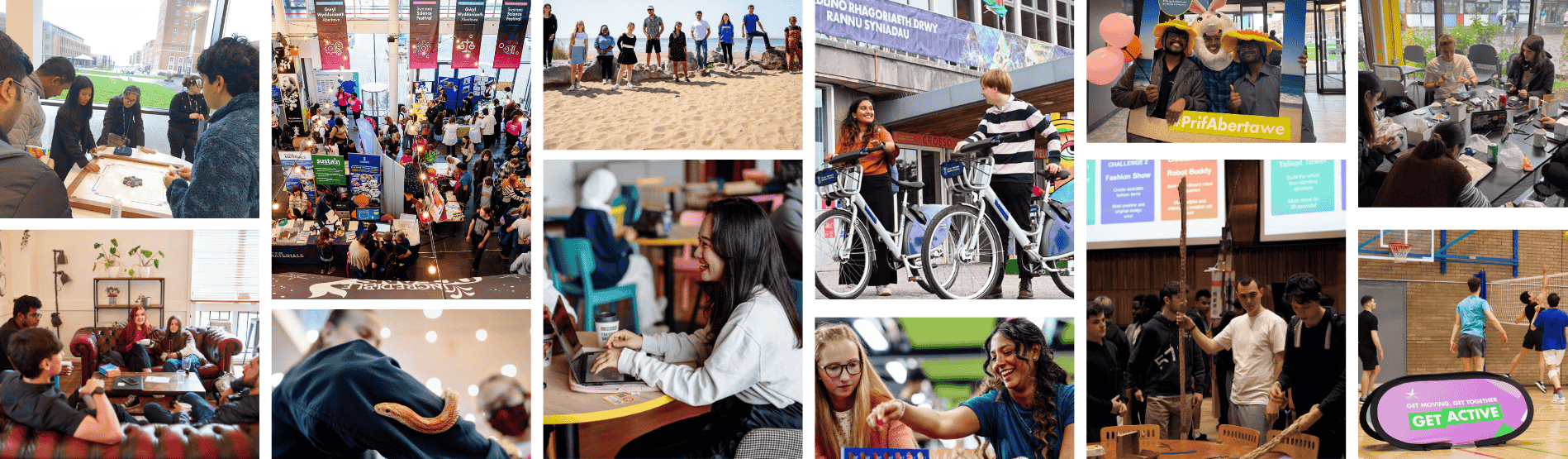 mix of student activity photos