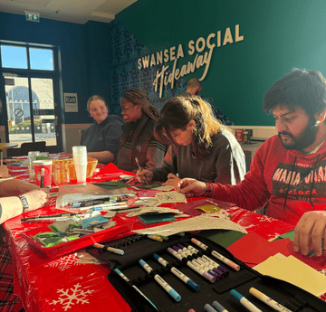 students using crafts 