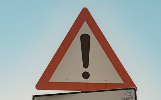 A warning triangle