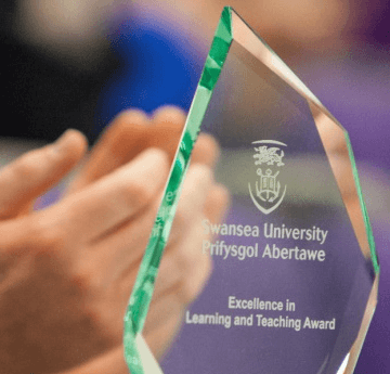 excellence in teaching glass award 
