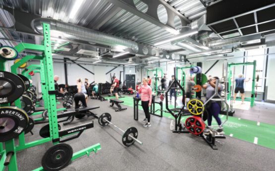 Students in the gym